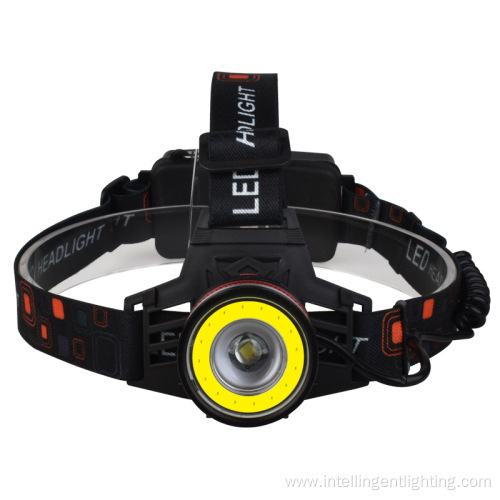 Outdoor Camping Head Torch Zoom COB Headlamp